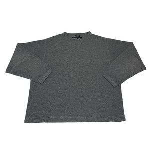 Lands’ End vintage grey teddy sweatshirt